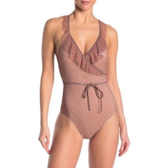Ella Moss Other - NWT Ella Moss Printed Ruffle One-Piece Swimsuit